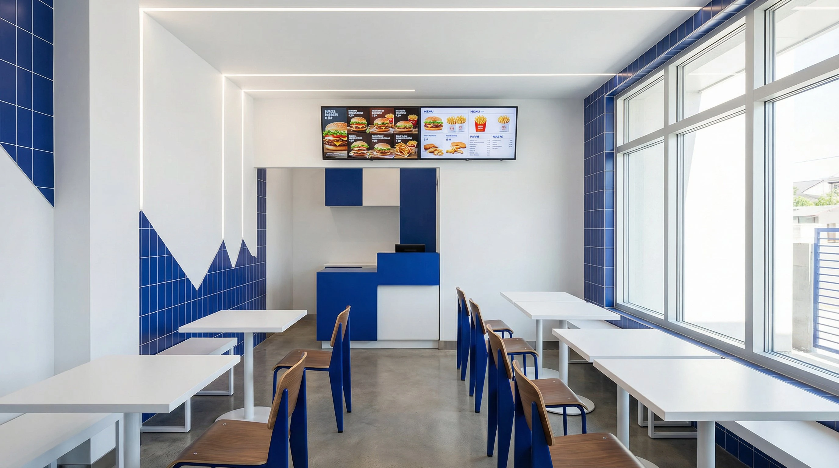 Espace vente intérieur du module restaurant HACCP clé en main